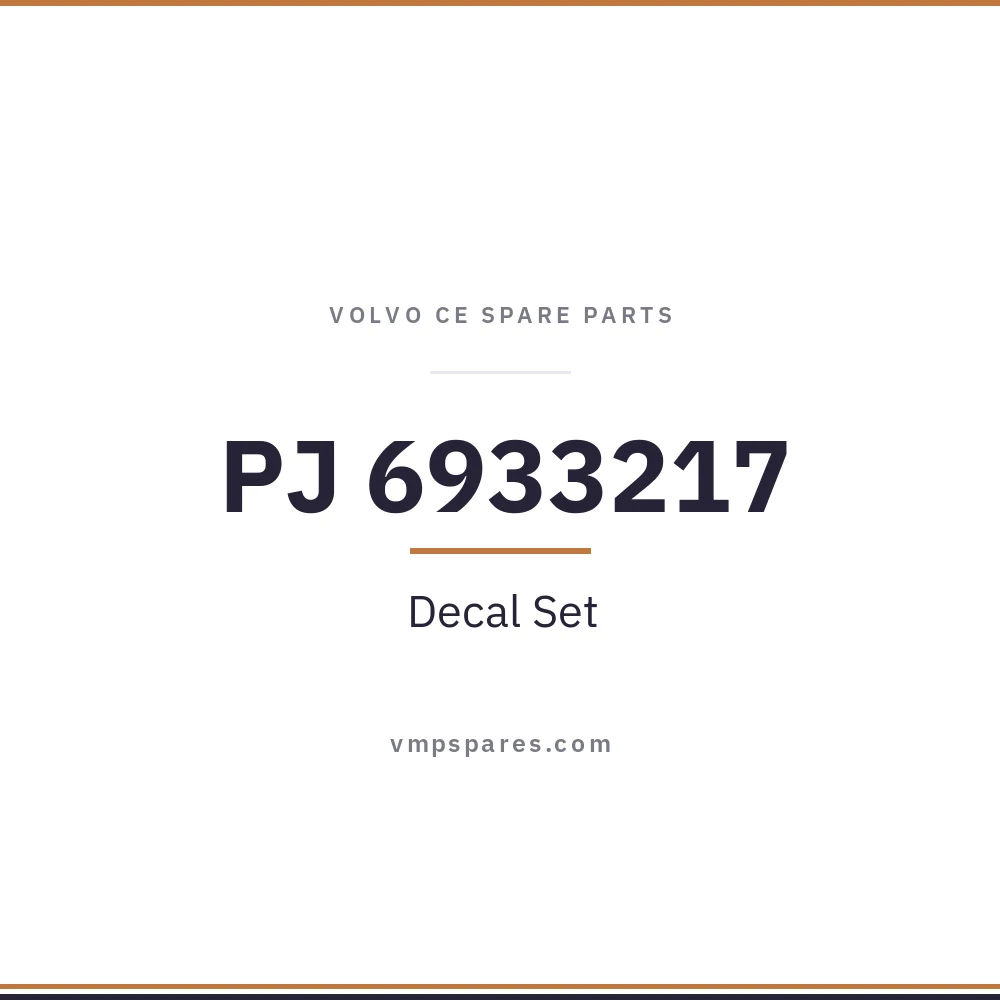 PJ 6933217 – Decal Set