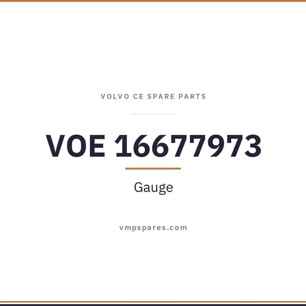 VOE 16677973 – Gauge