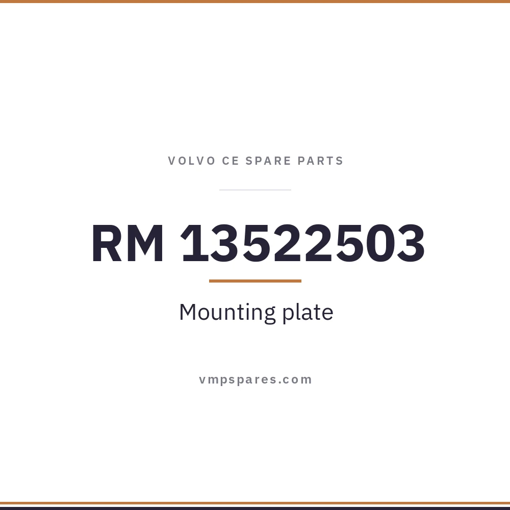 RM 13522503 – Mounting plate