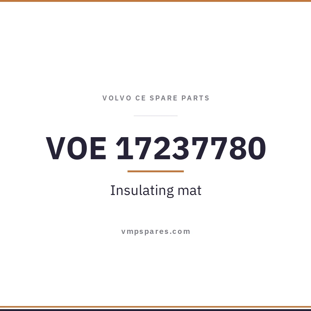 VOE 17237780 – Insulating mat