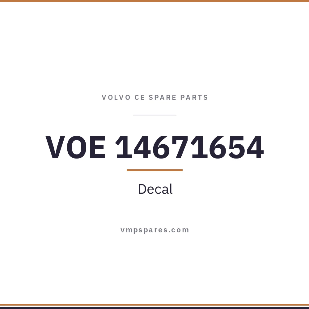 VOE 14671654 – Decal