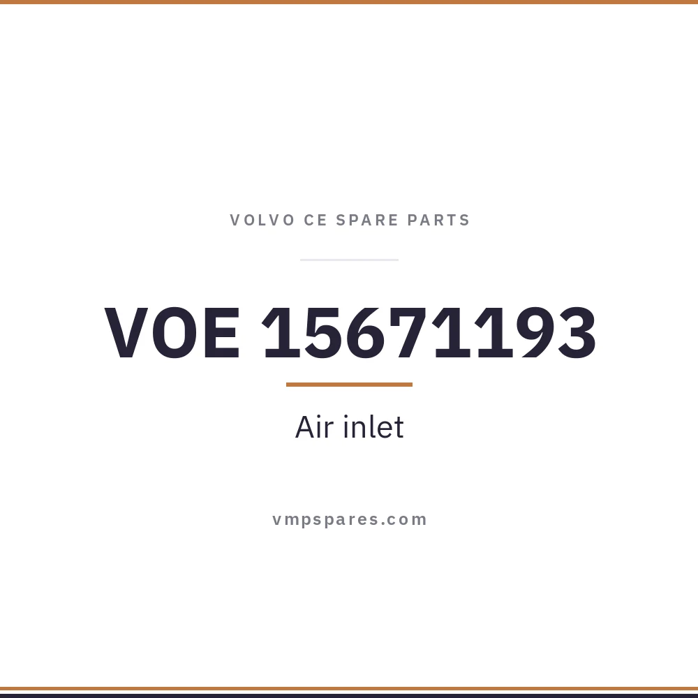 VOE 15671193 – Air inlet