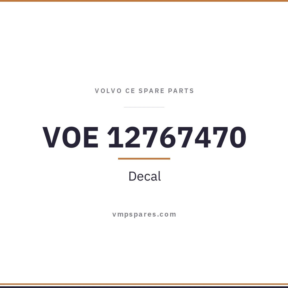 VOE 12767470 – Decal