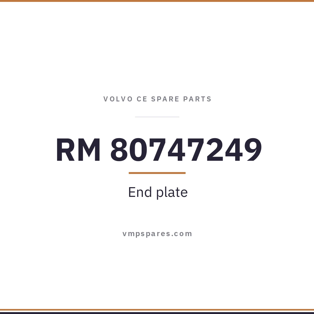 RM 80747249 – End plate