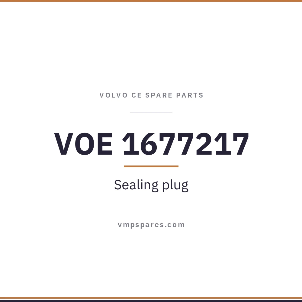 VOE 1677217 – Sealing plug