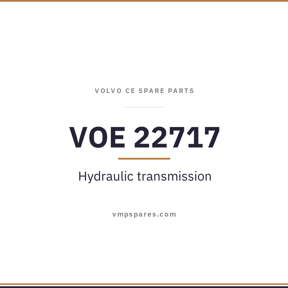 VOE 22717 – Hydraulic transmission