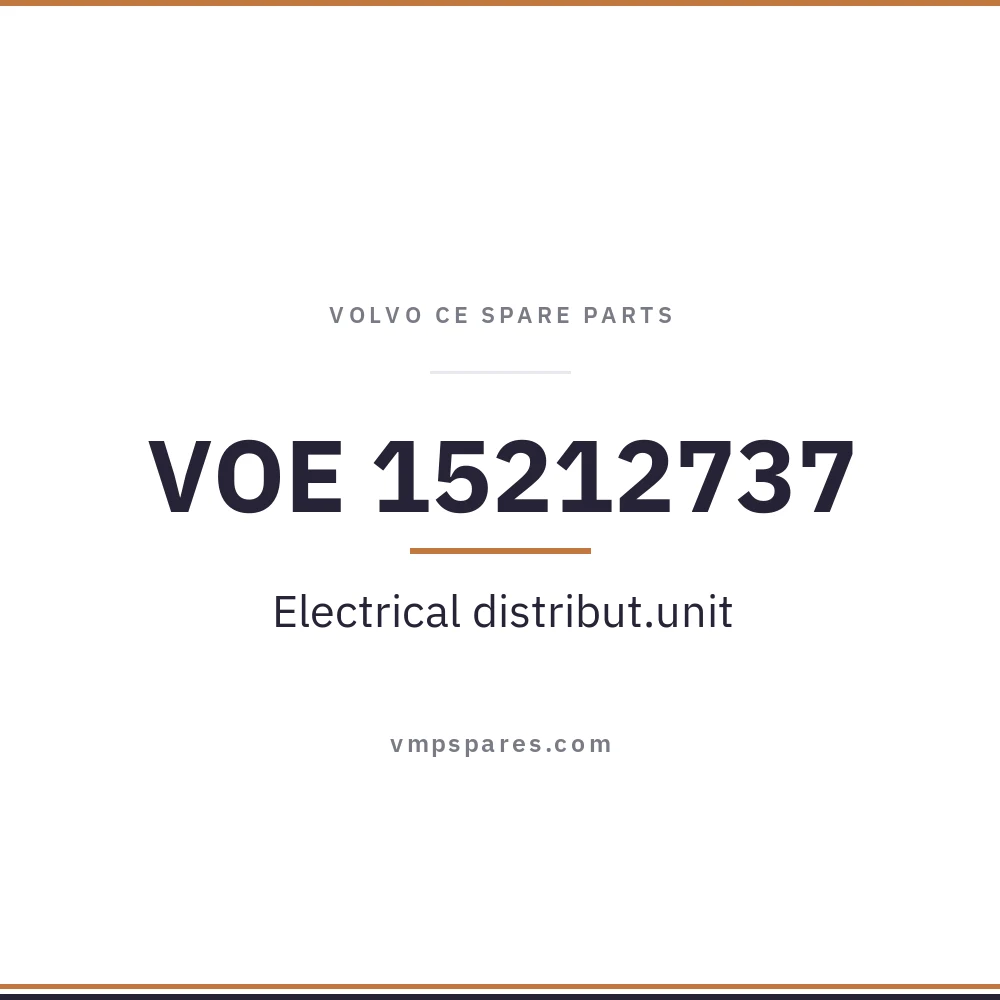 VOE 15212737 – Electrical distribut.unit