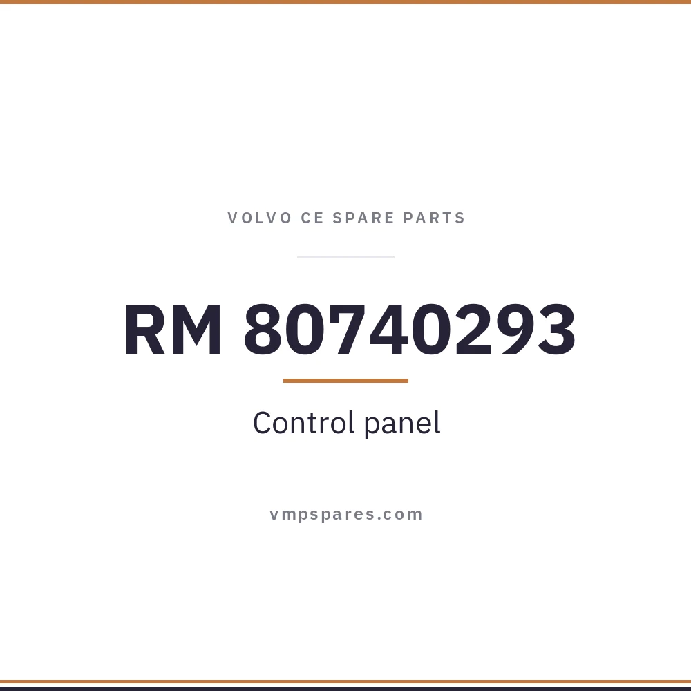 RM 80740293 – Control panel