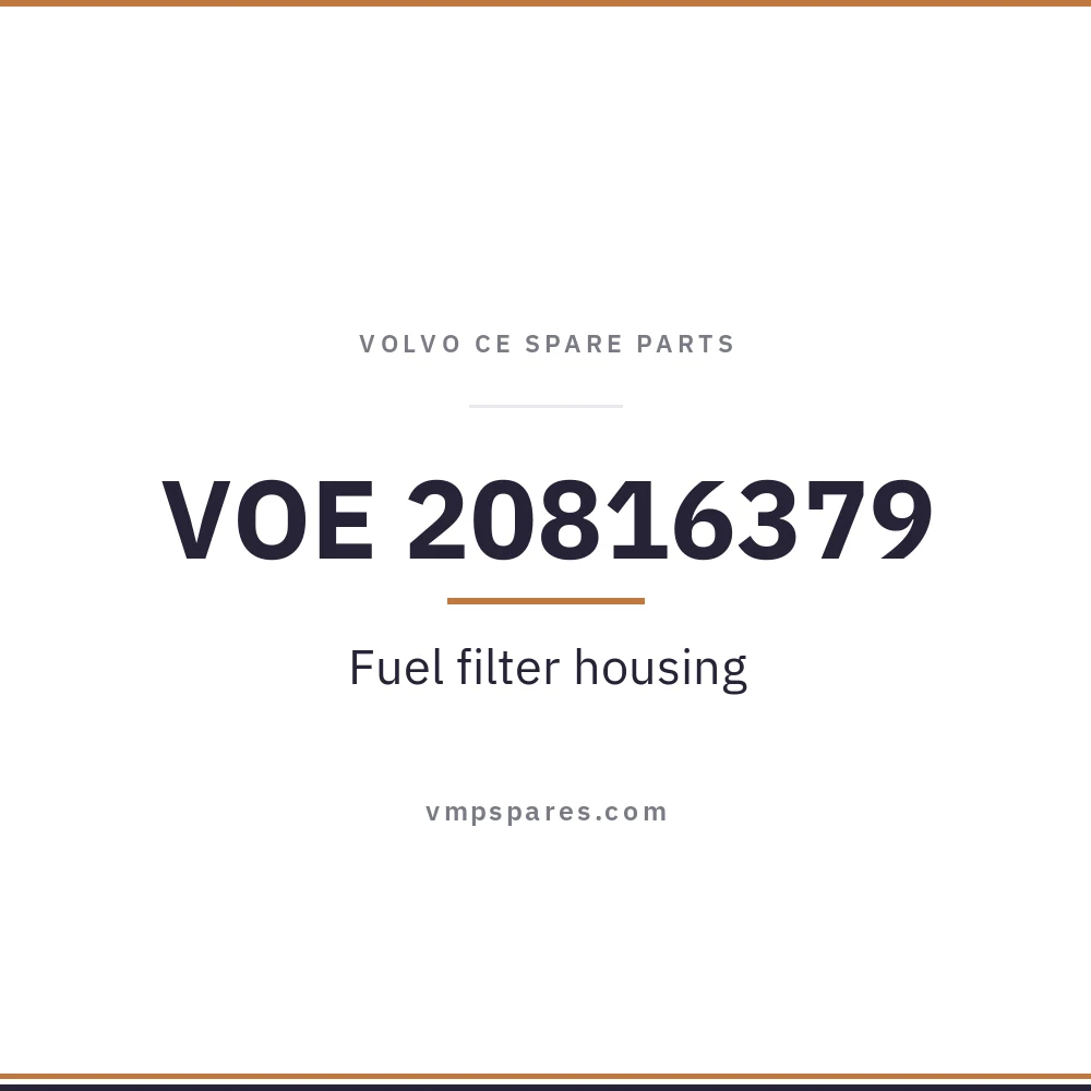 VOE 20816379 – Fuel filter housing