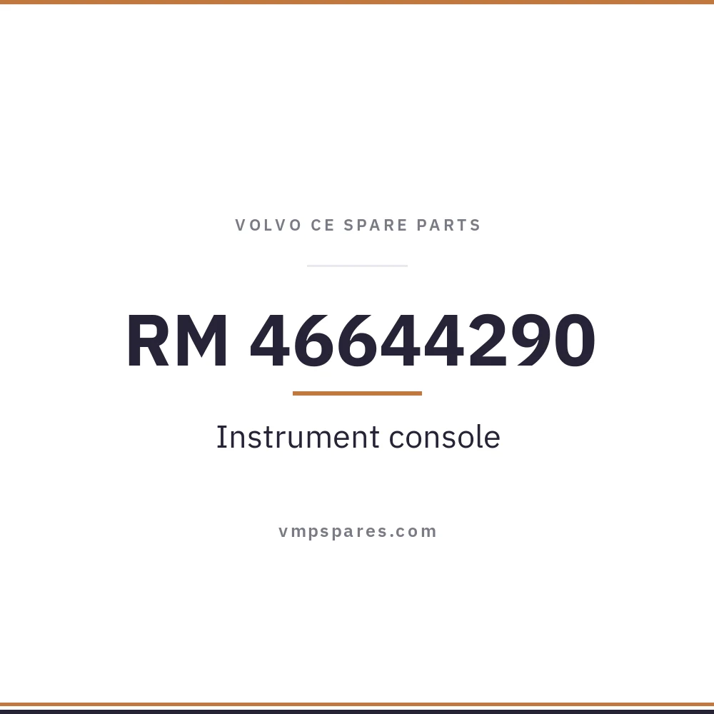 RM 46644290 – Instrument console