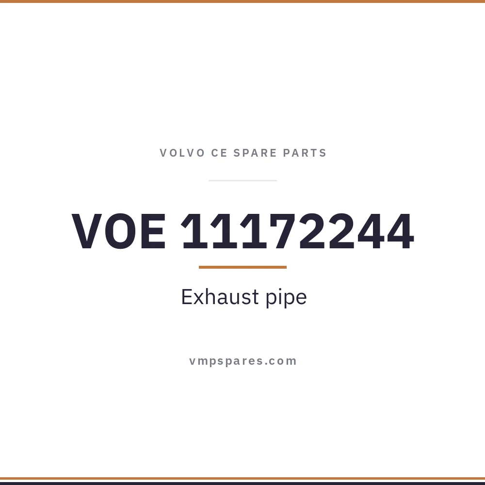 VOE 11172244 – Exhaust pipe