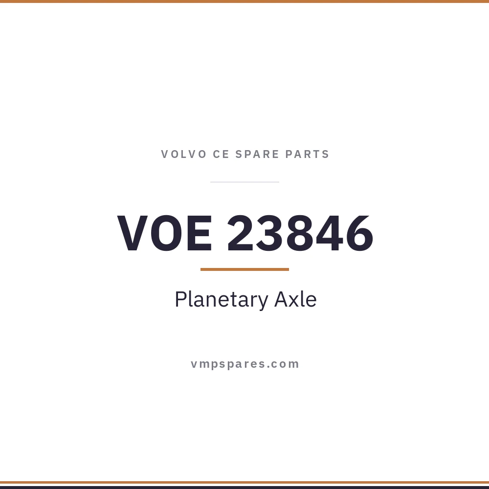 VOE 23846 – Planetary Axle