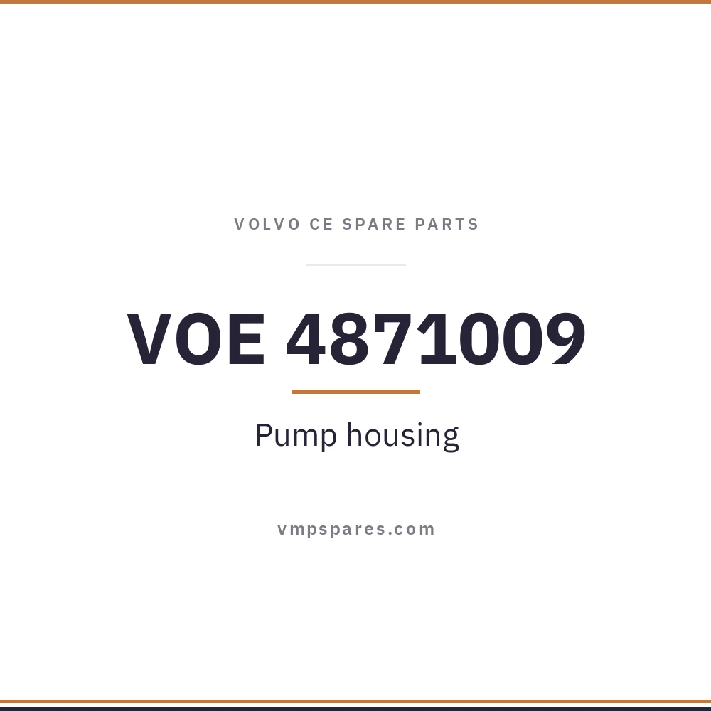 VOE 4871009 – Pump housing