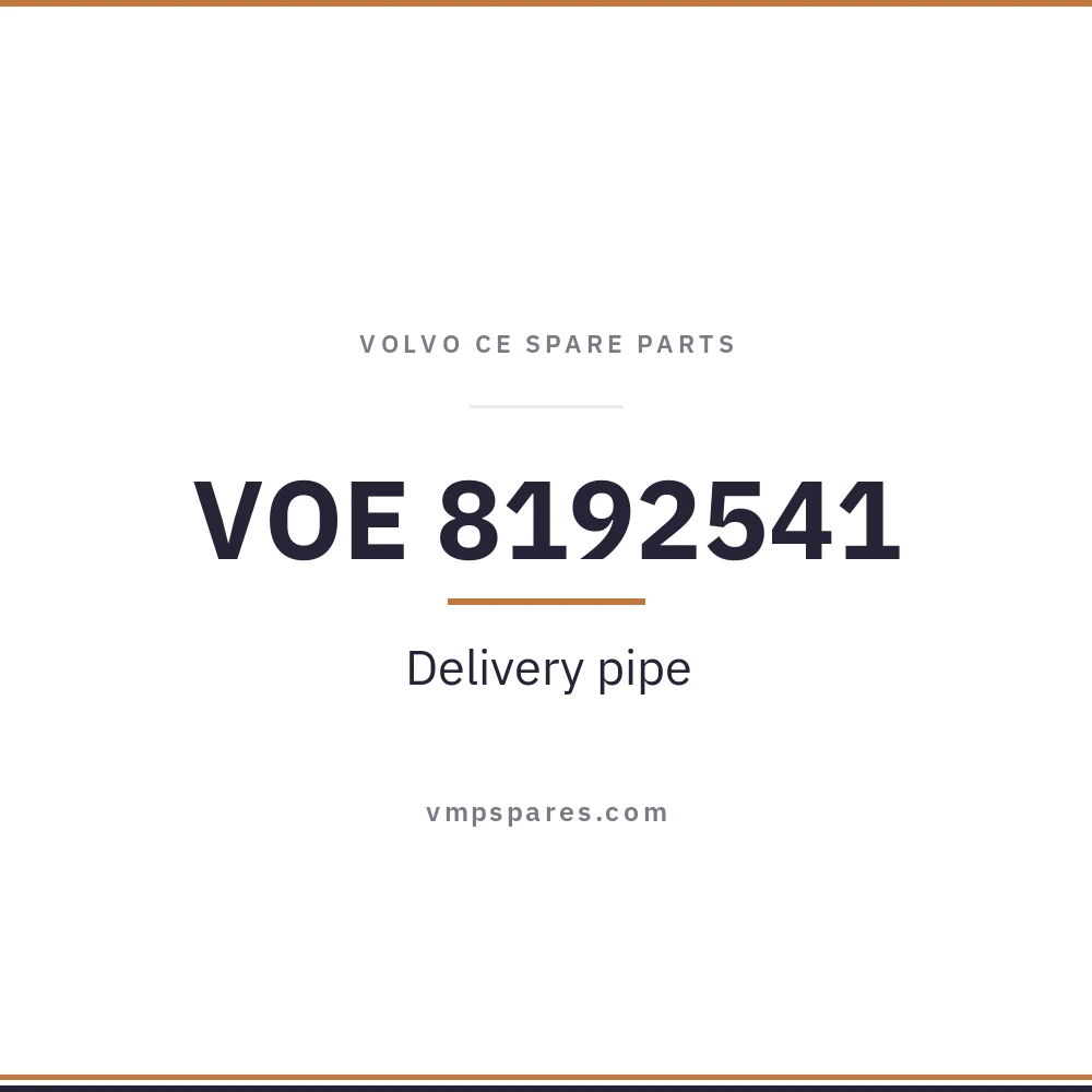 VOE 8192541 – Delivery pipe