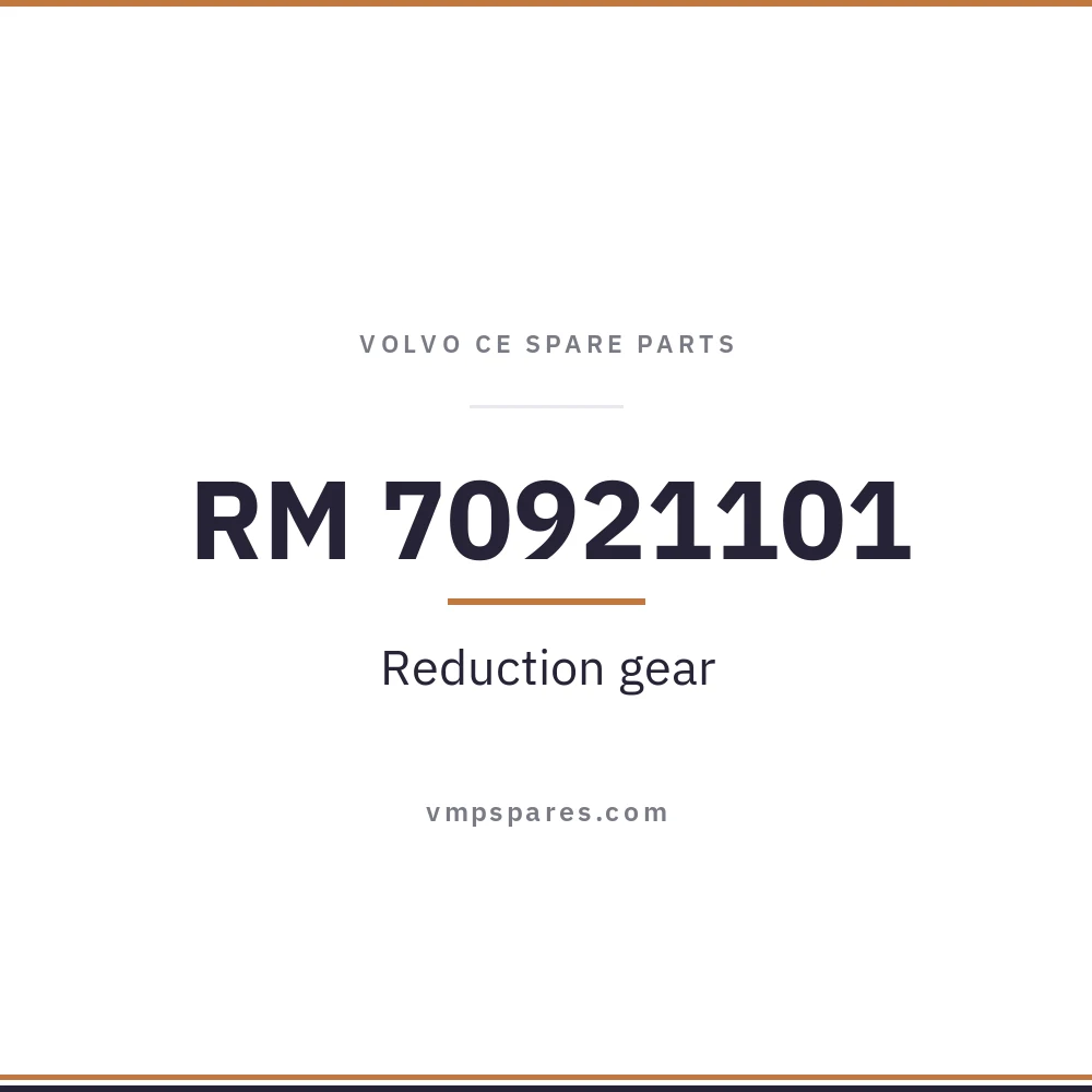 RM 70921101 – Reduction gear