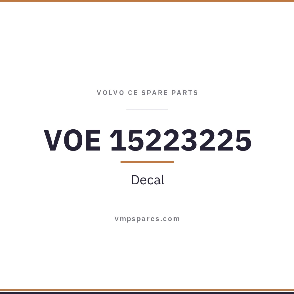 VOE 15223225 – Decal