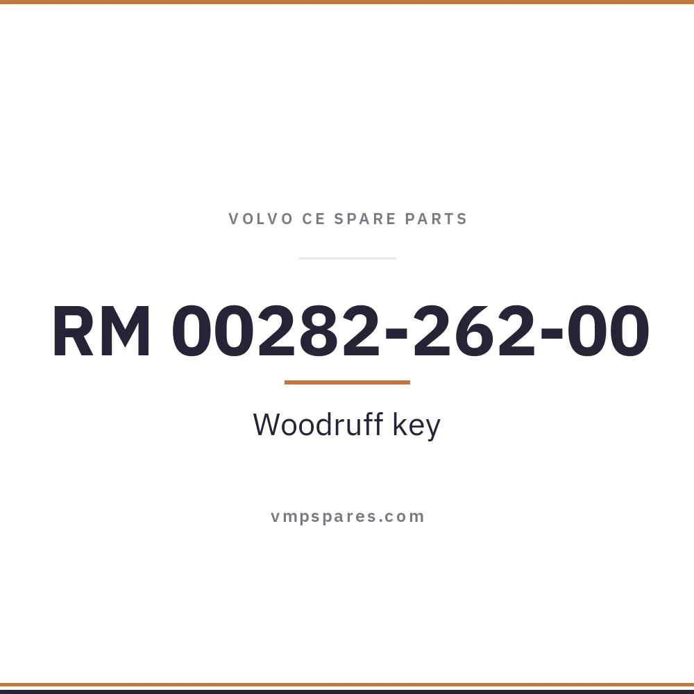 RM 00282-262-00 – Woodruff key