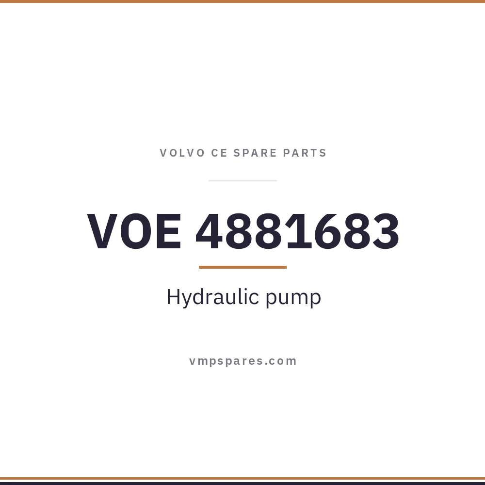 VOE 4881683 – Hydraulic pump