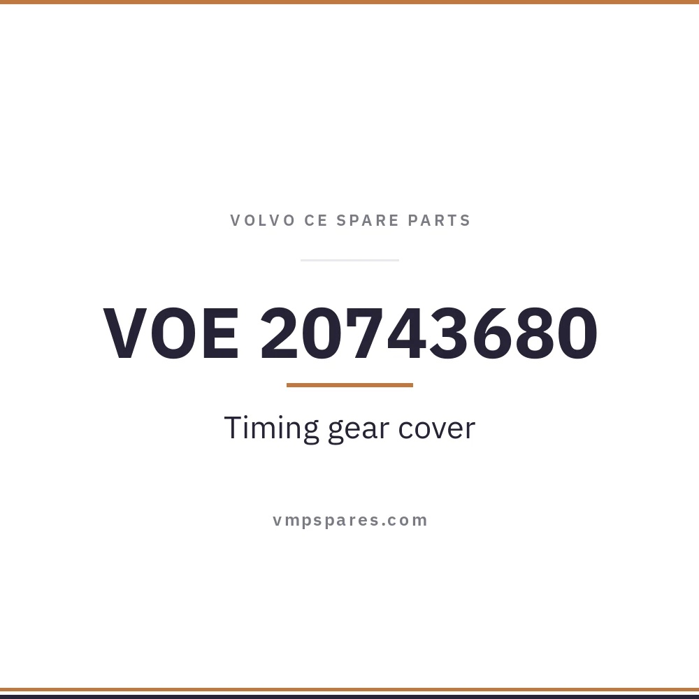 VOE 20743680 – Timing gear cover