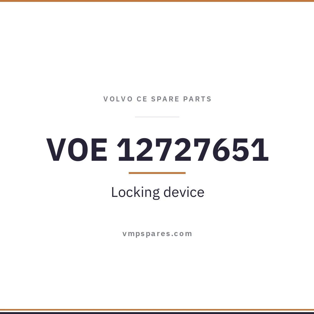 VOE 12727651 – Locking device
