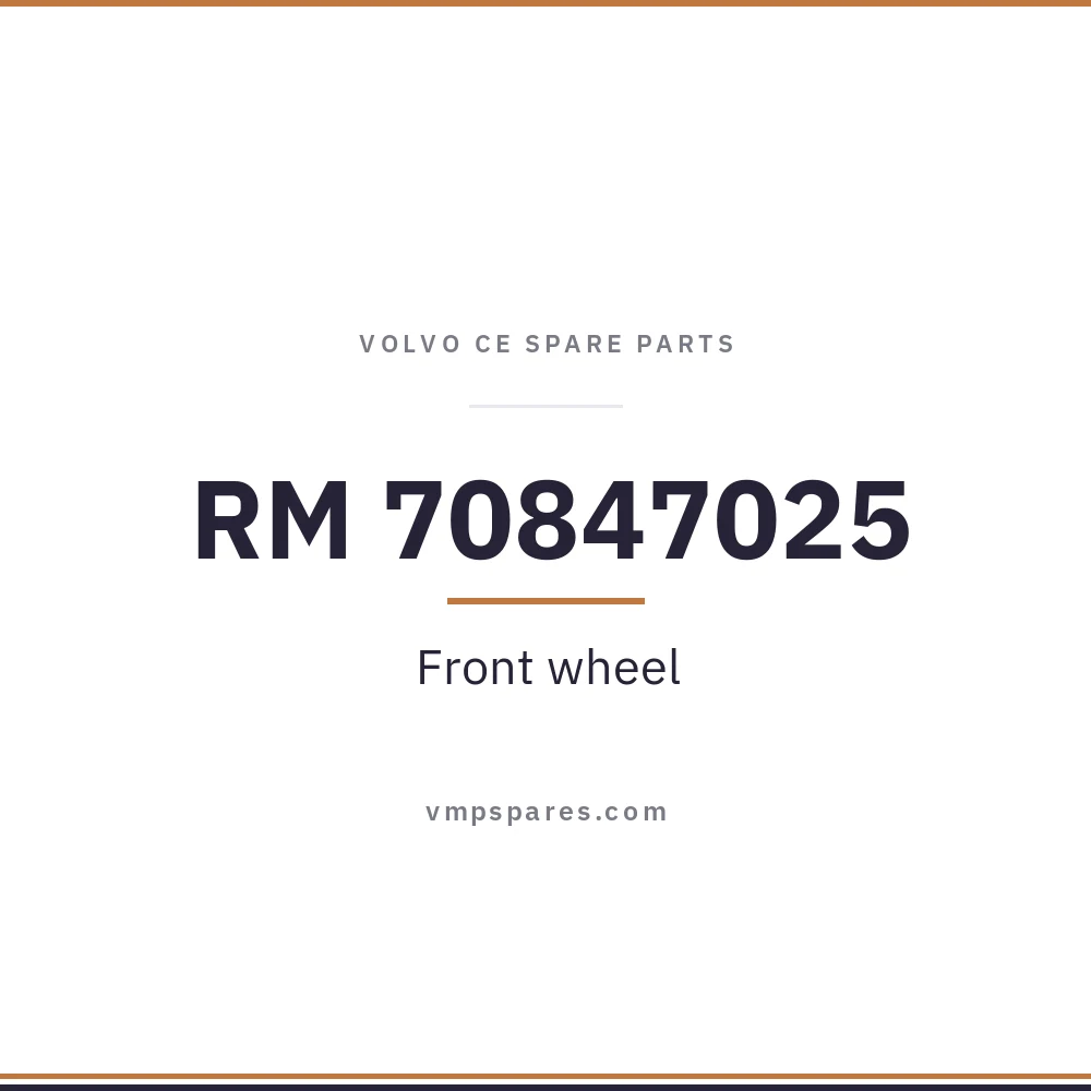 RM 70847025 – Front wheel