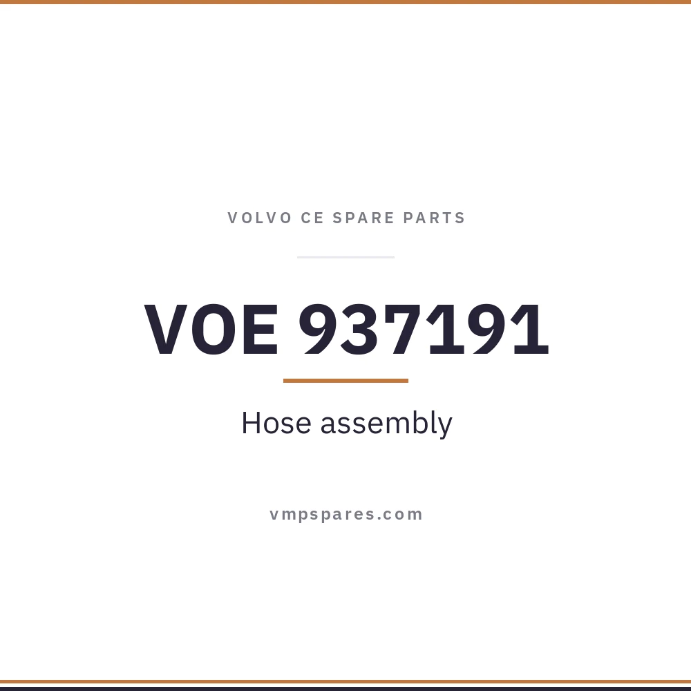 VOE 937191 – Hose assembly