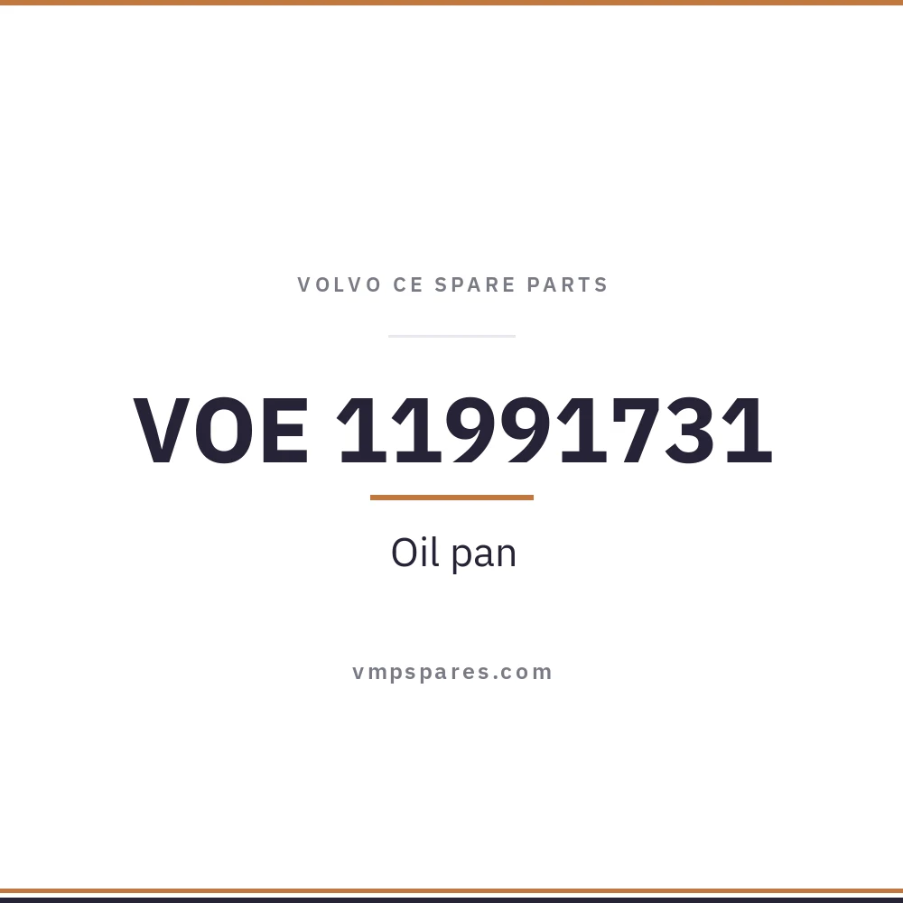 VOE 11991731 – Oil pan