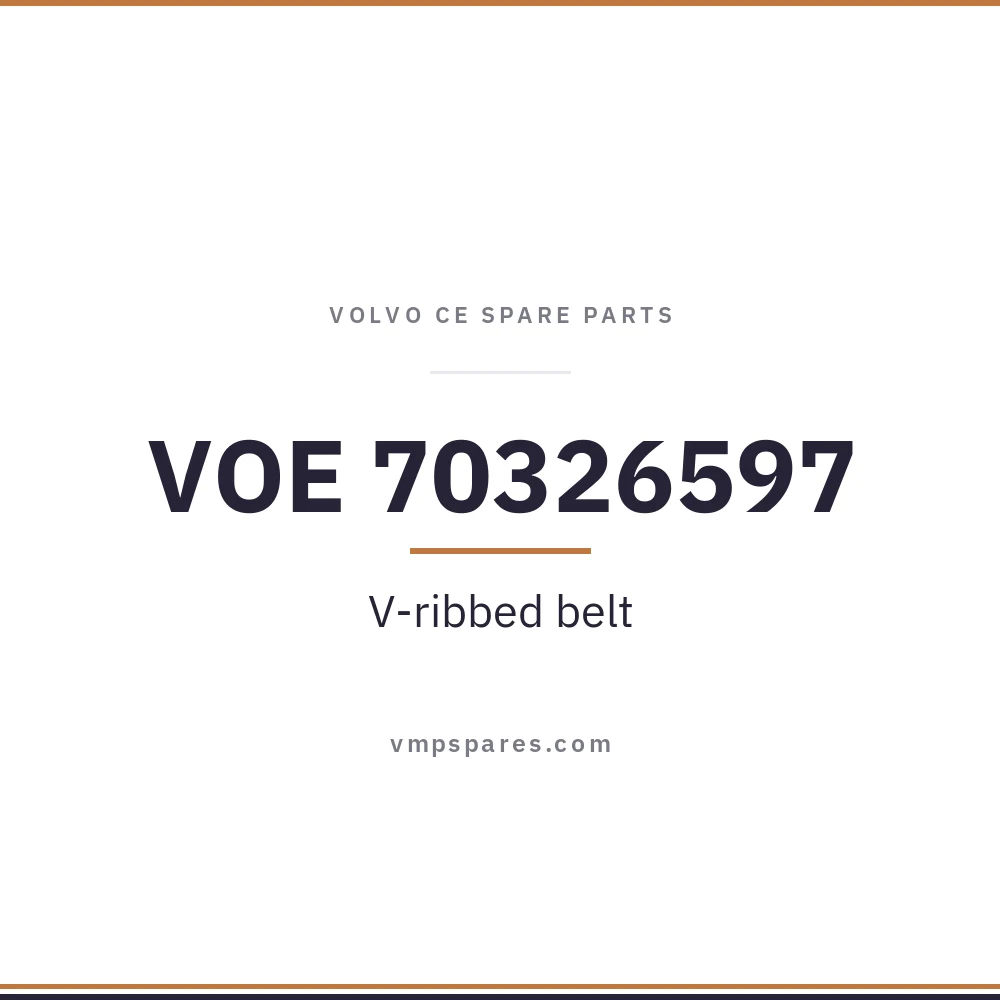 VOE 70326597 – V-ribbed belt