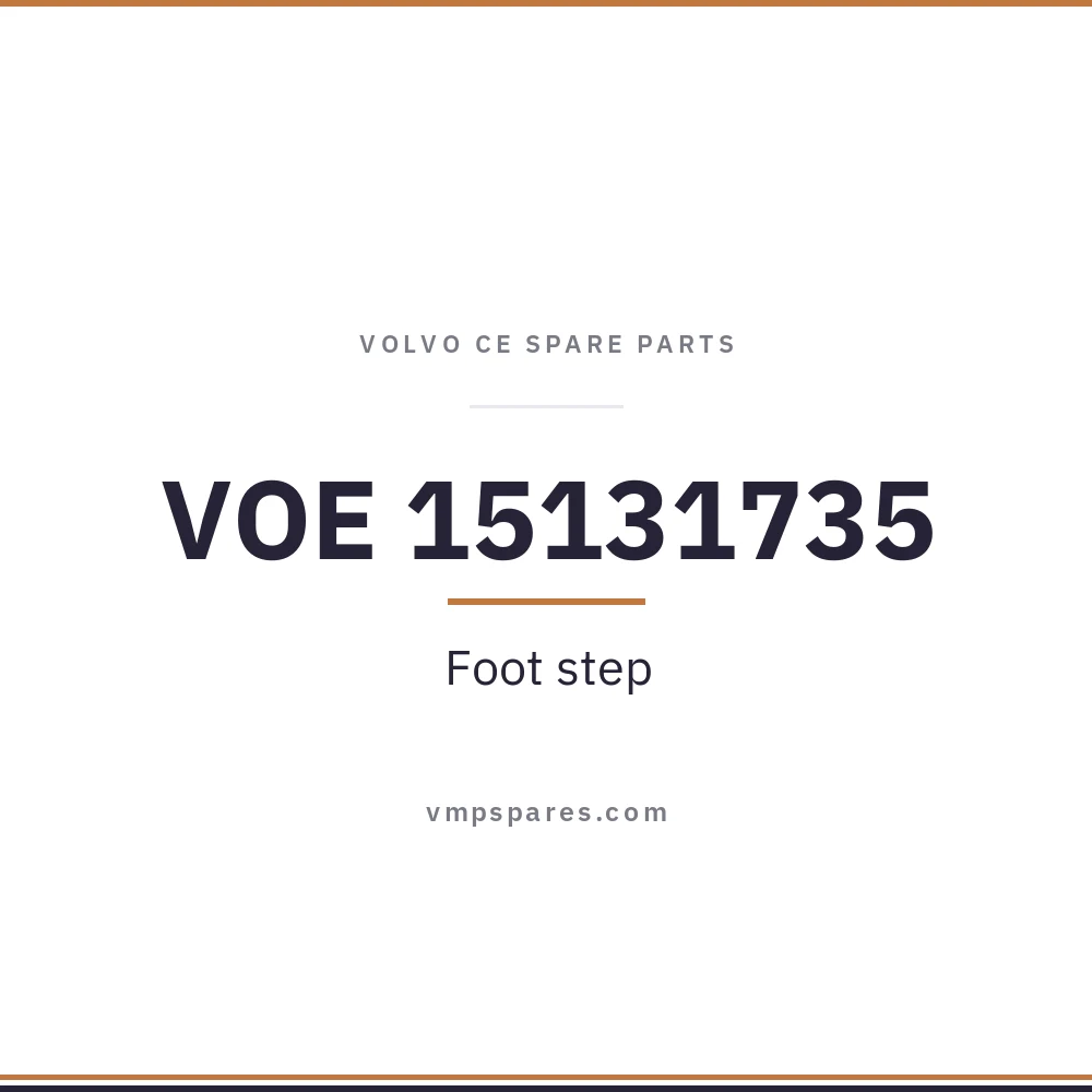 VOE 15131735 – Foot step