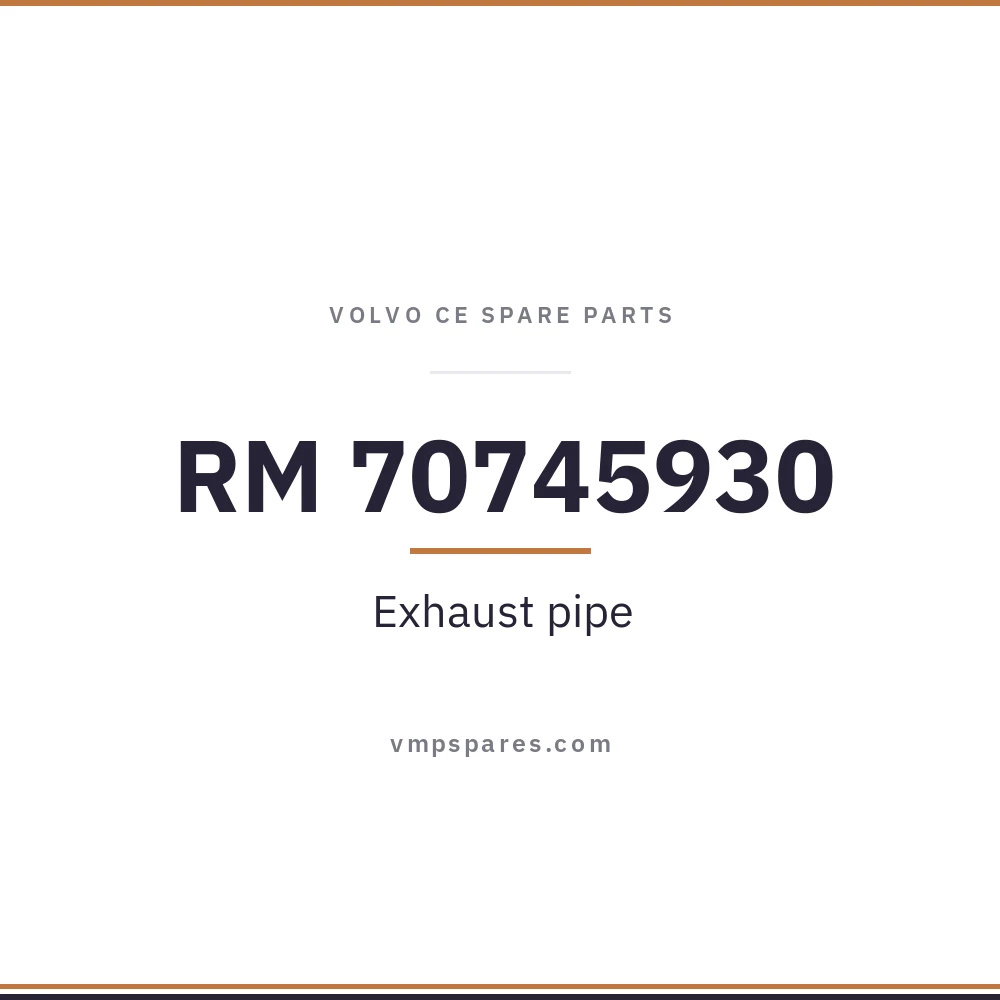 RM 70745930 – Exhaust pipe