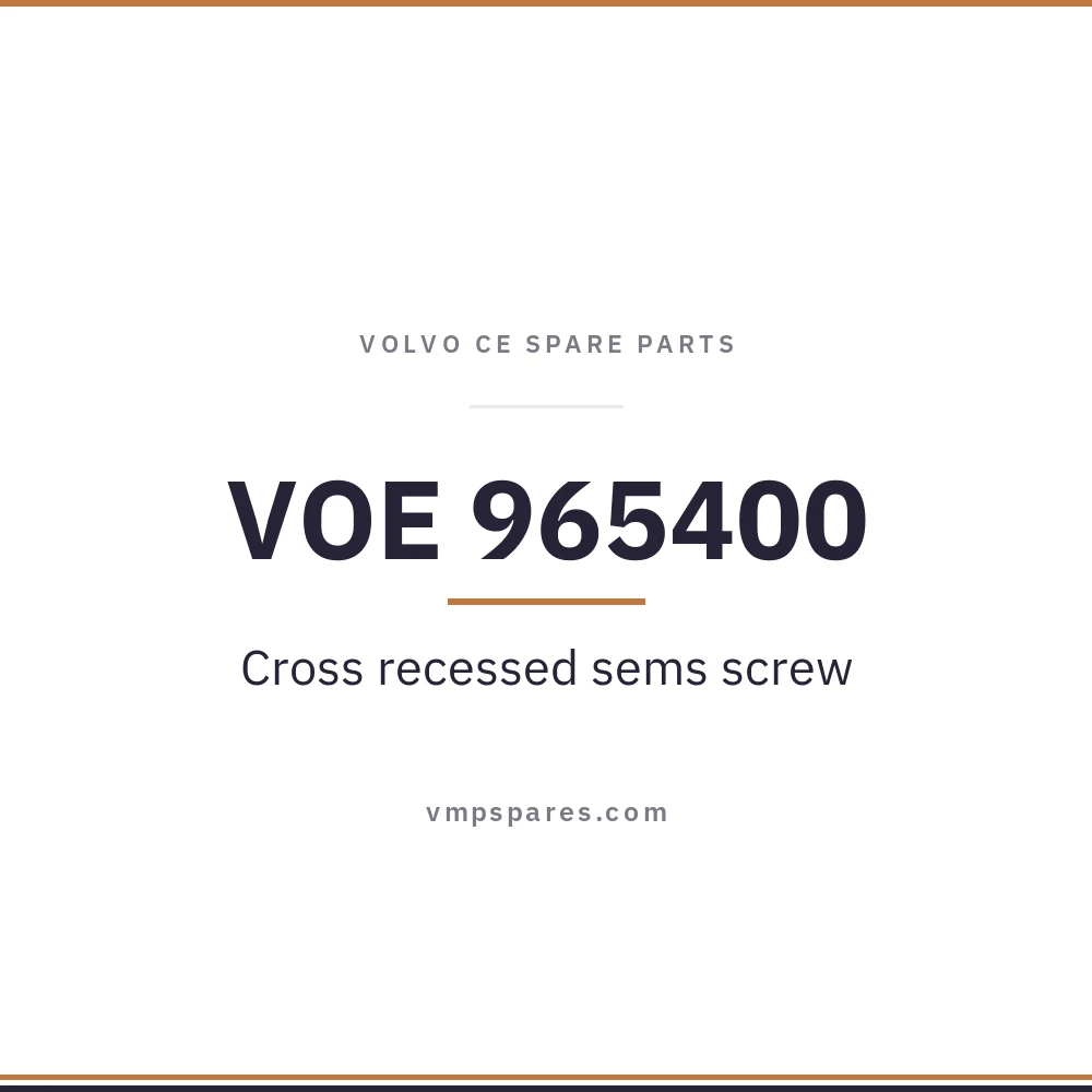 VOE 965400 – Cross recessed sems screw