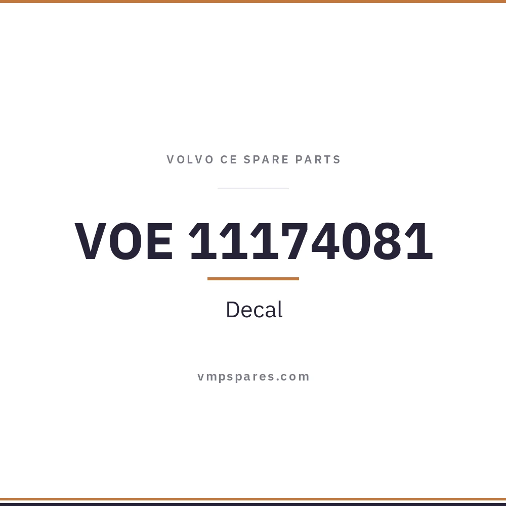 VOE 11174081 – Decal