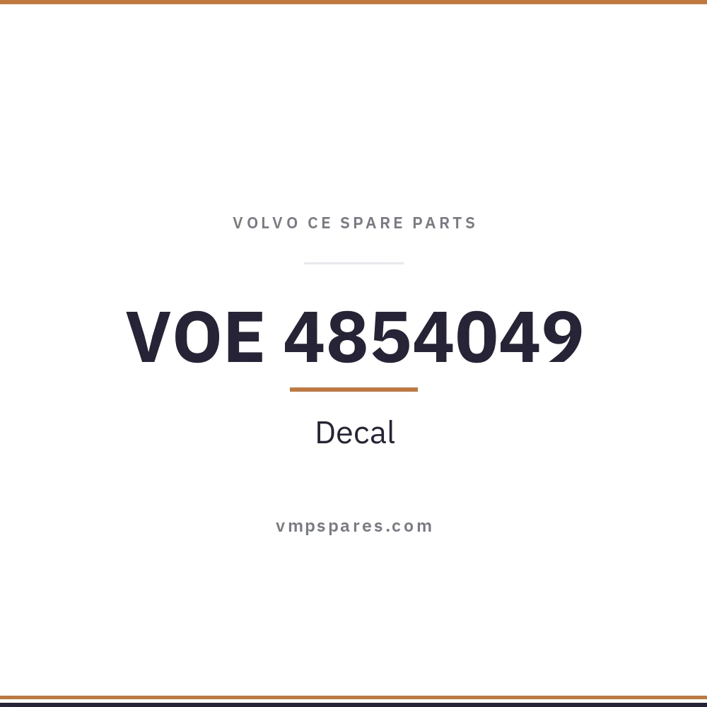 VOE 4854049 – Decal