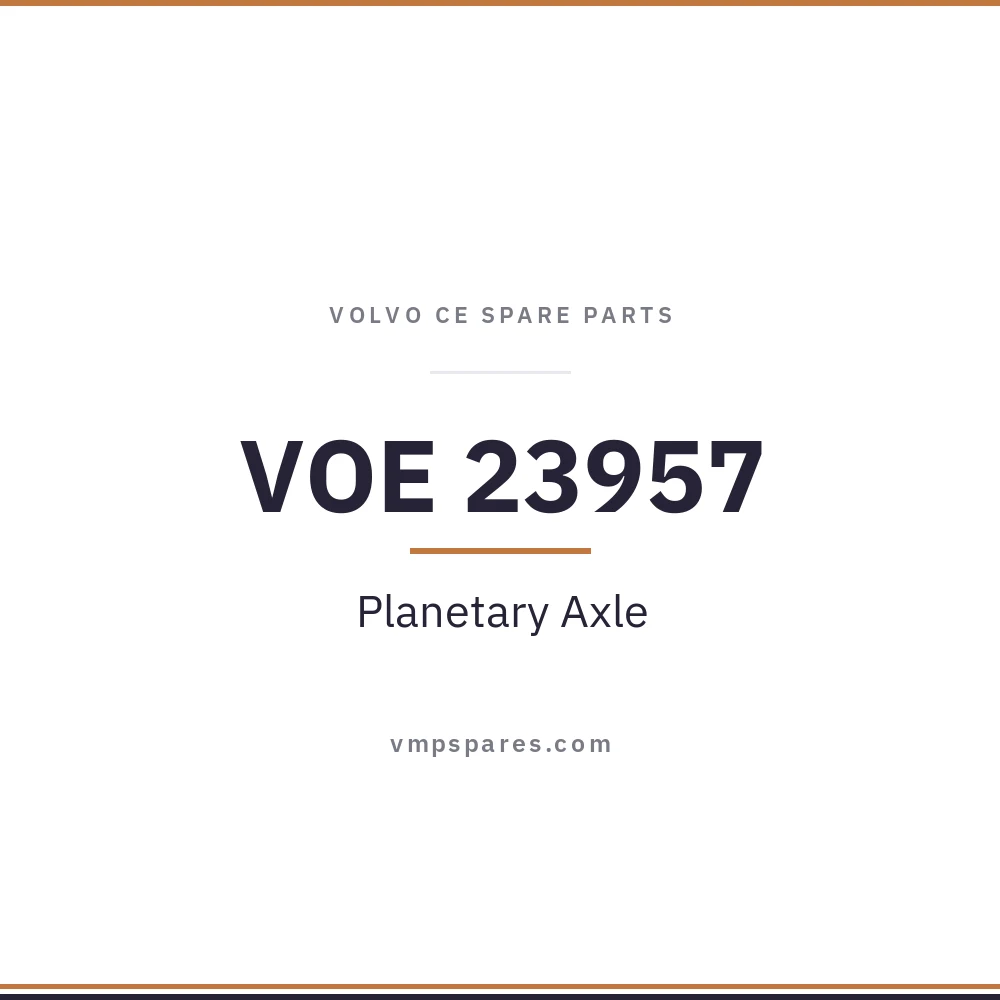 VOE 23957 – Planetary Axle