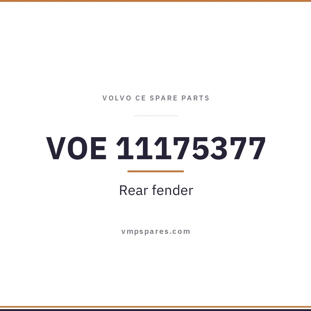 VOE 11175377 – Rear fender