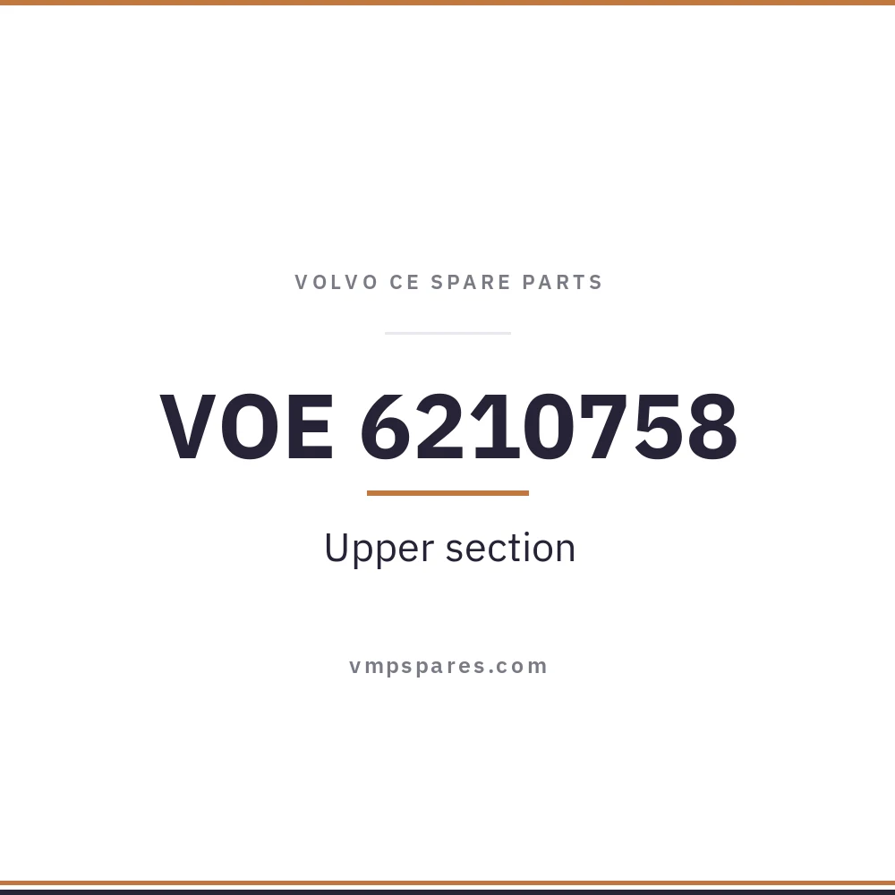 VOE 6210758 – Upper section