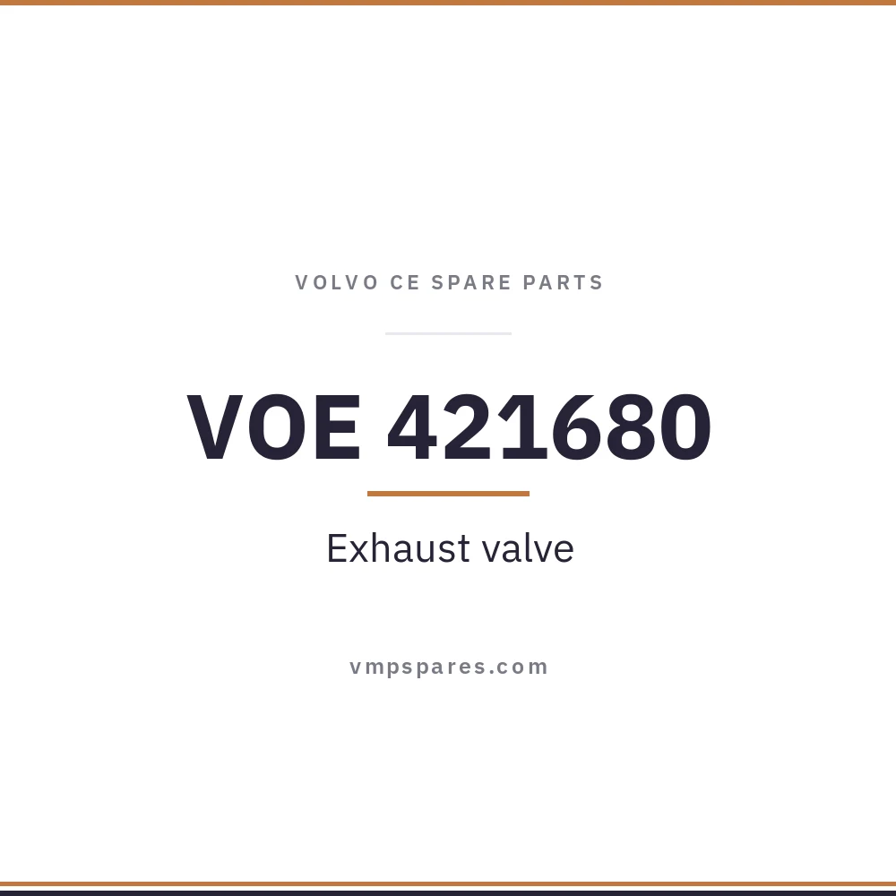 VOE 421680 – Exhaust valve