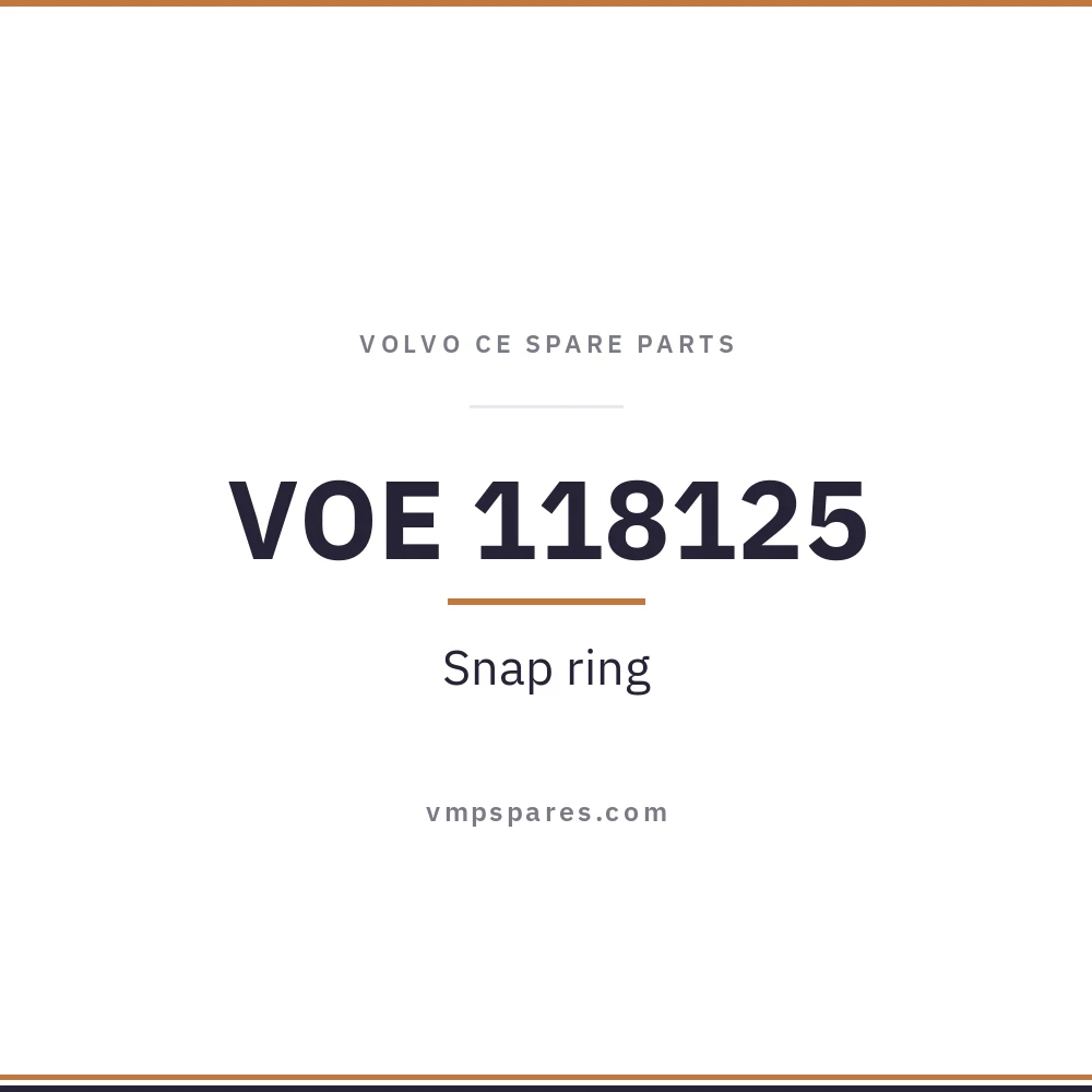 VOE 118125 – Snap ring