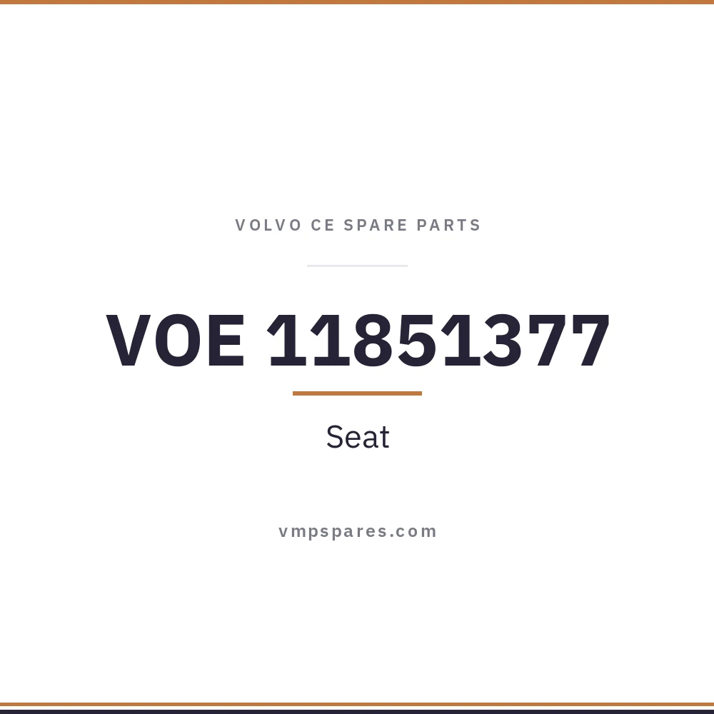 VOE 11851377 – Seat