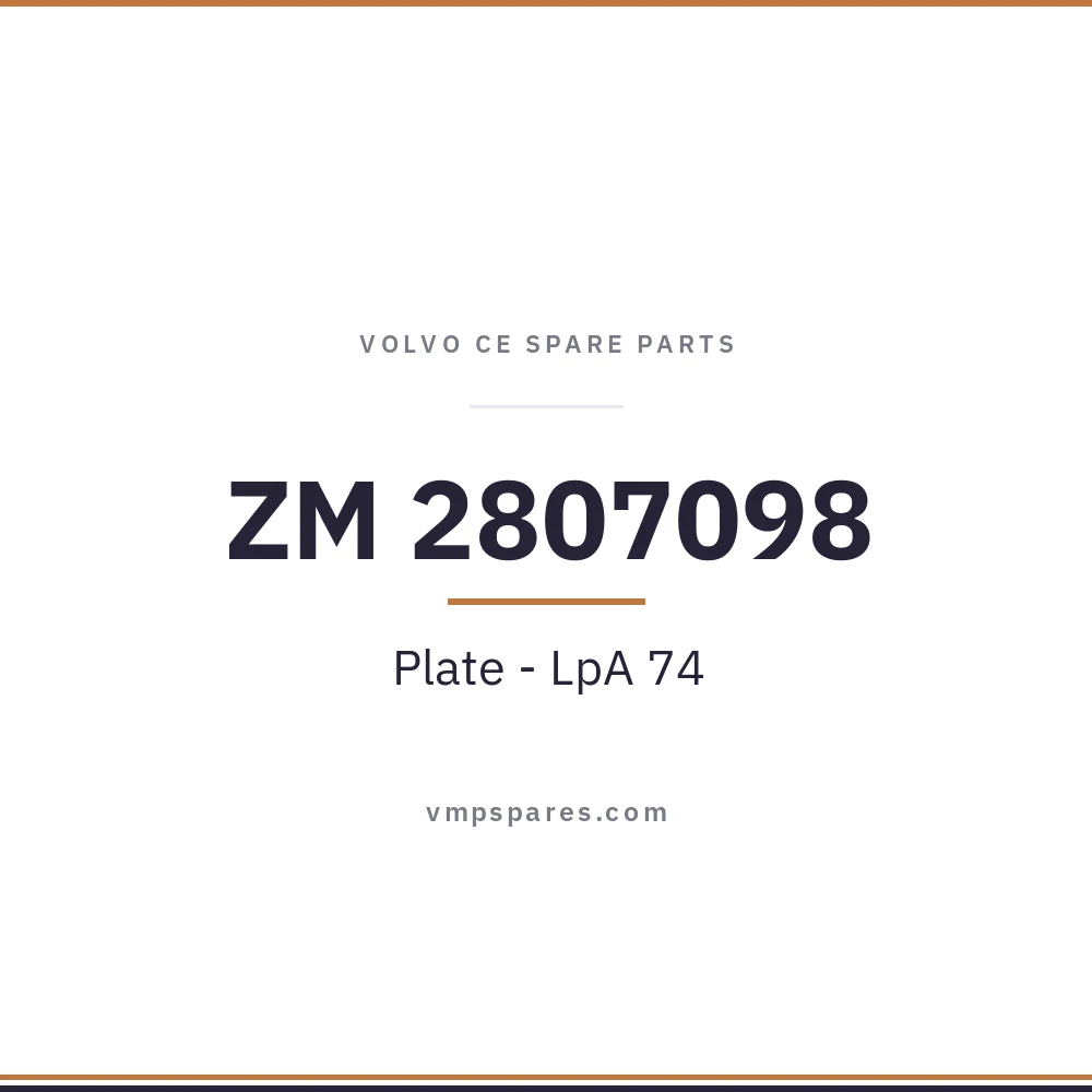 ZM 2807098 – Plate – LpA 74