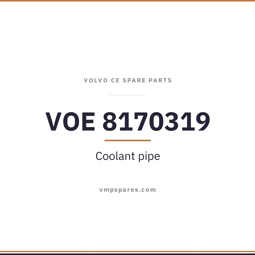 VOE 8170319 – Coolant pipe
