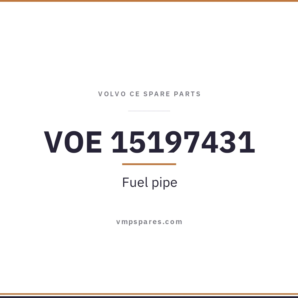 VOE 15197431 – Fuel pipe