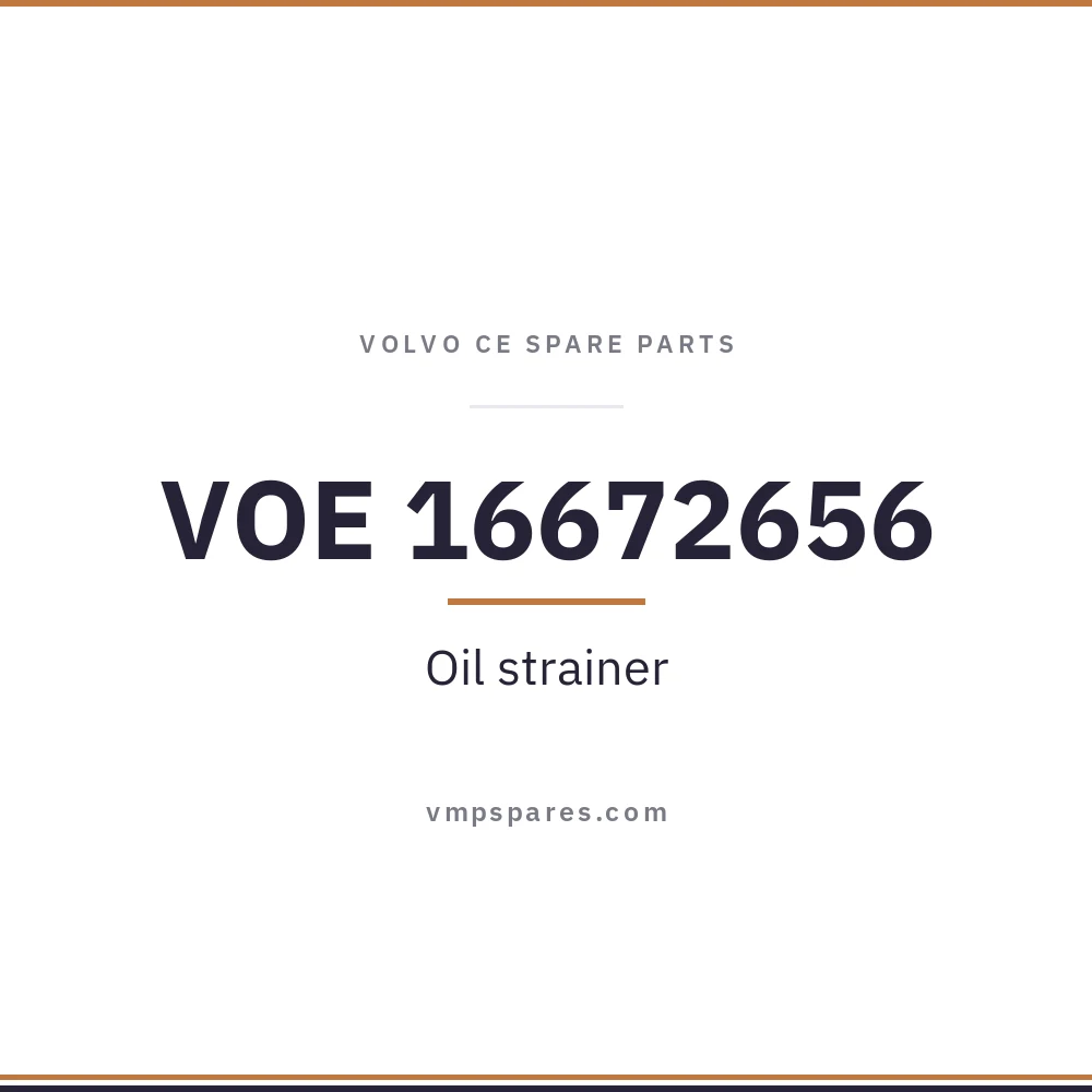 VOE 16672656 – Oil strainer