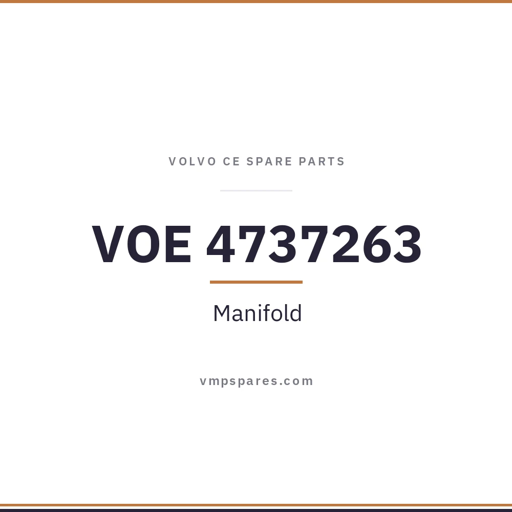 VOE 4737263 – Manifold