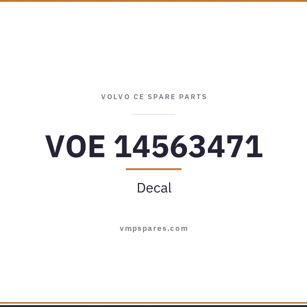 VOE 14563471 – Decal