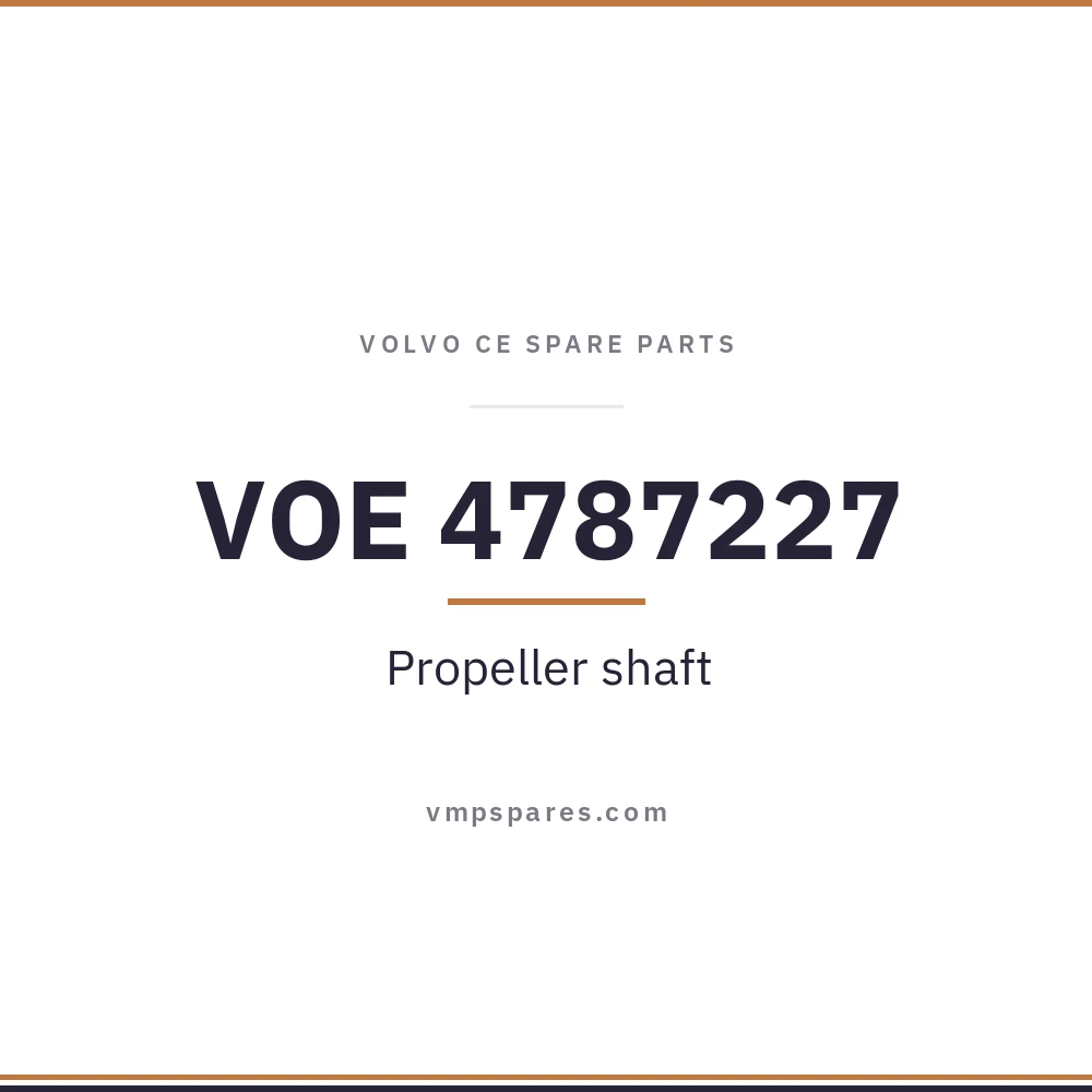 VOE 4787227 – Propeller shaft