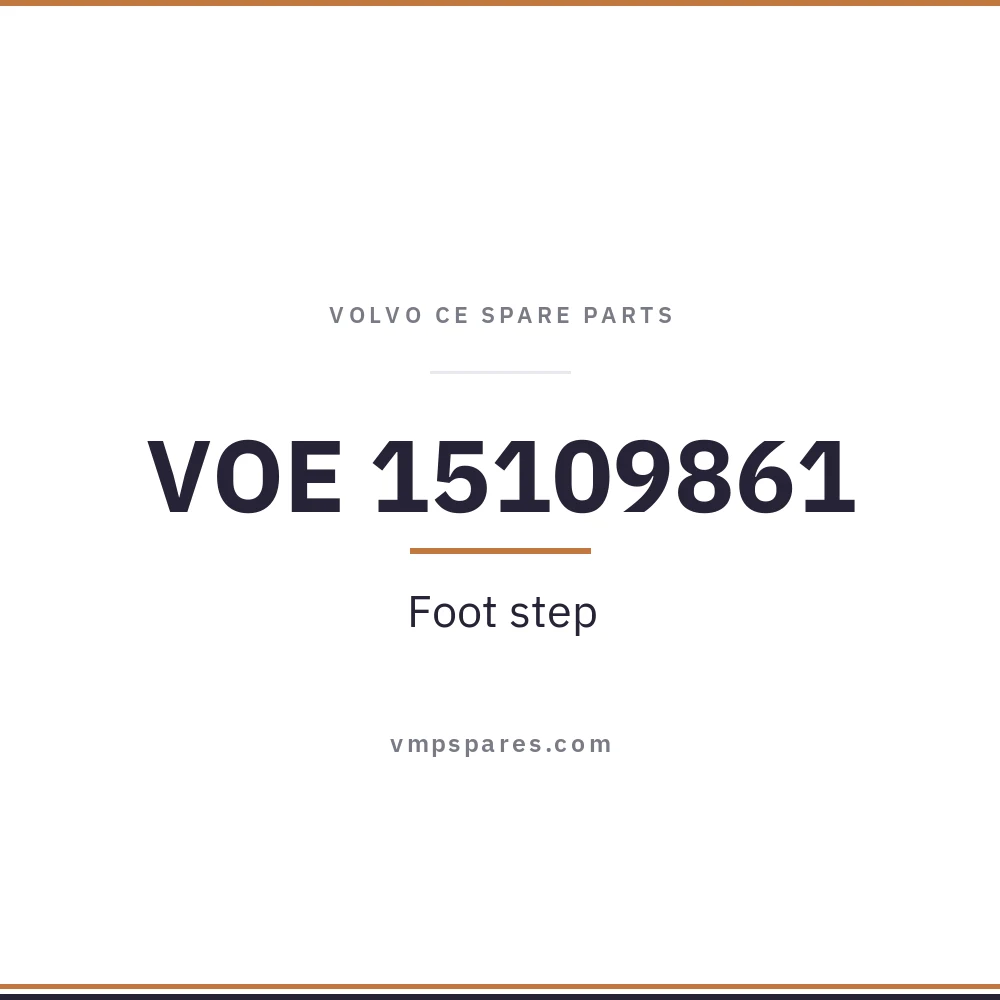 VOE 15109861 – Foot step