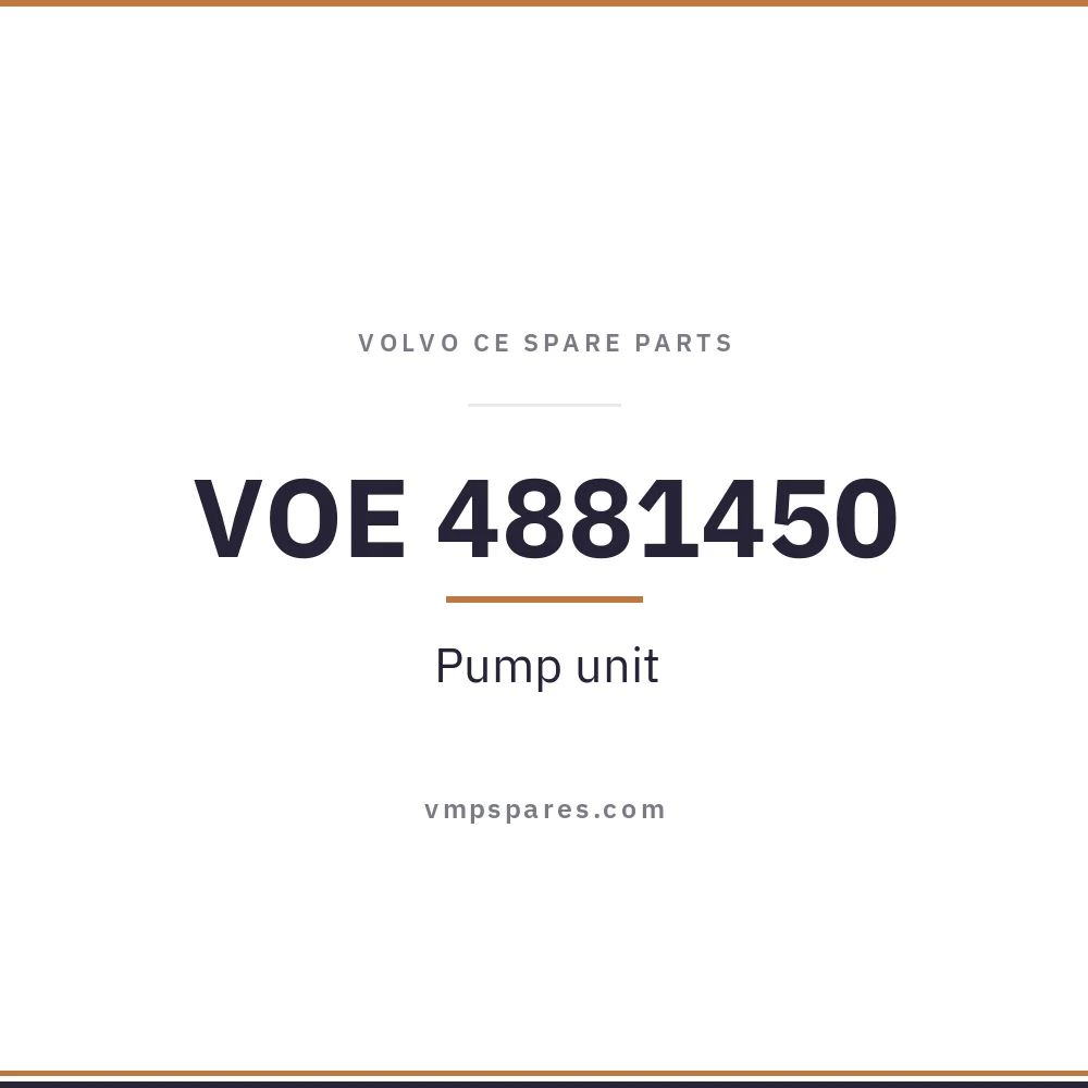 VOE 4881450 – Pump unit