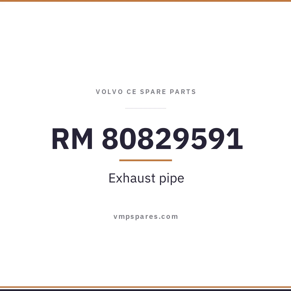 RM 80829591 – Exhaust pipe