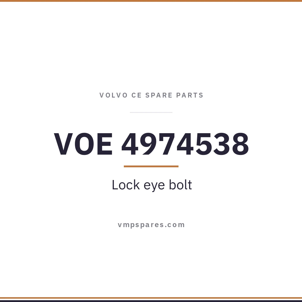 VOE 4974538 – Lock eye bolt